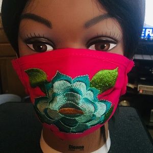 “Authentic” Mexican embroidered handmade facemask